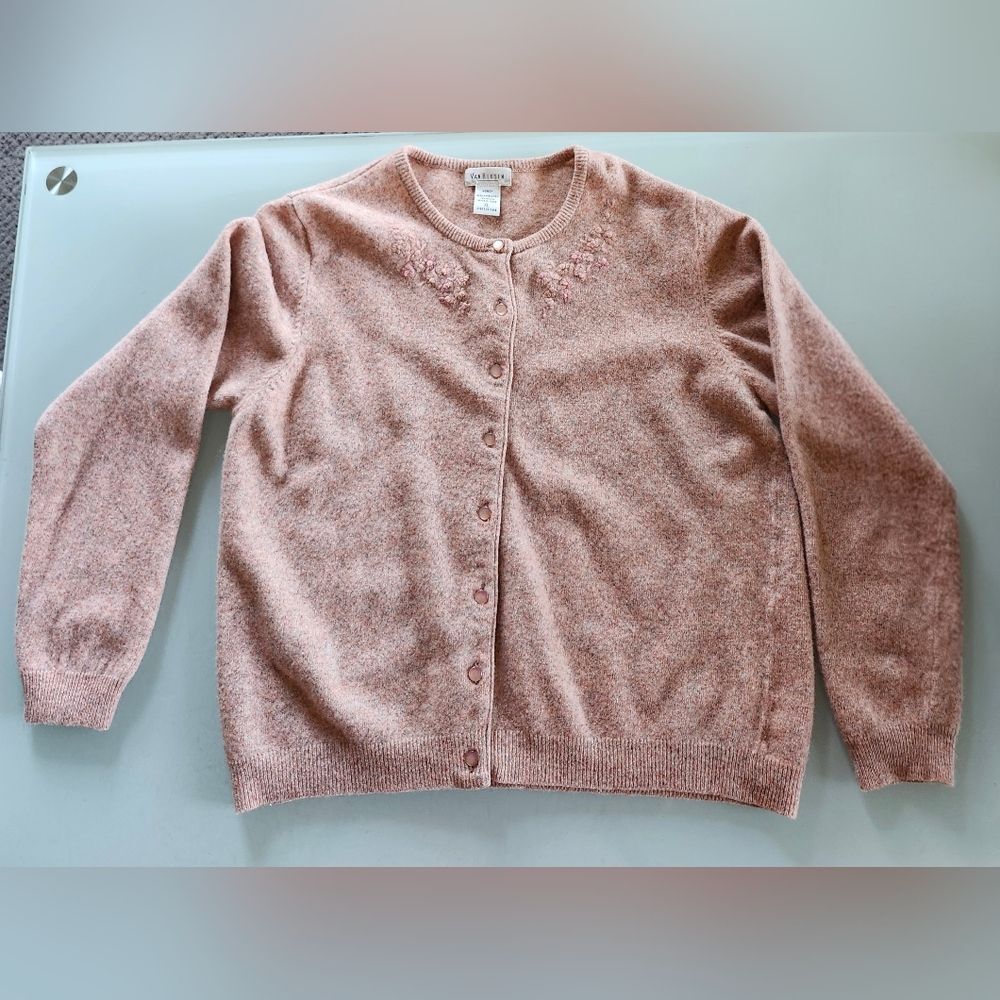 Vintage Lambswool Y2K Cottagecore Grannycore  Cardigan Size XL